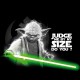 T-shirt Star Wars Yoda Judge me by my size do you ? Noir