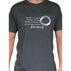 T-shirt Lord of the Rings One Ring Grey