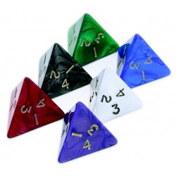 D4 - 4 Sided Pearl Dice 