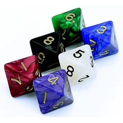 D8 - 8 Sided Pearl Dice 