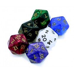 D20 - 20 Sided Pearl Dice 
