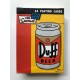 The Simpsons Duff Beer 54 Playing Cards
