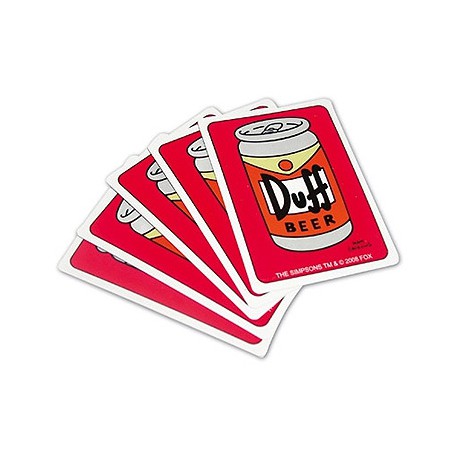 The Simpsons Duff Beer 54 Playing Cards