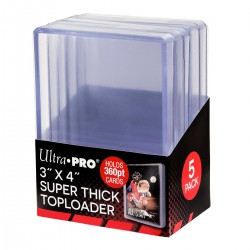 Super Thick 360pt Toploader Ultra Pro (x5)