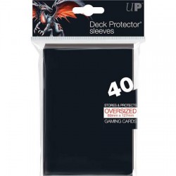 Oversized Top Loading Sleeves for Magic the Gathering Ultra Pro Black (x40)