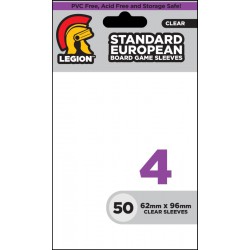 Standard European Size Board Game Sleeves 4 Legion Standard Sleeves (x50)