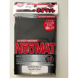 Neo Mat Black Pochettes KMC Sleeves (x80)