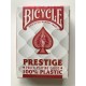 Cartes à jouer Bicycle Prestige 100% en plastique Poker