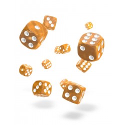 Oakie Doakie Dice 36D6 12mm - Marble - Orange