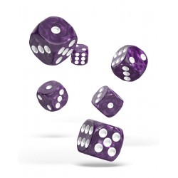 Oakie Doakie Dice 12D6 16mm - Marble - Purple