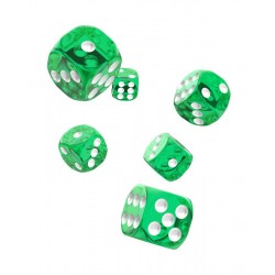 Oakie Doakie Dice 12D6 16mm - Translucent - Green