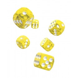 Oakie Doakie Dice - 12D6 - 16mm - Translucent - Yellow