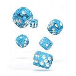 Oakie Doakie Dice 12D6 16mm - Speckled - Light Blue