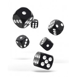 Oakie Doakie Dice 12D6 16mm - Solid - Black