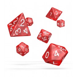 Oakie Doakie Dice RPG Set - Marble - Red