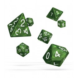 Oakie Doakie Dice RPG Set - Marble - Green