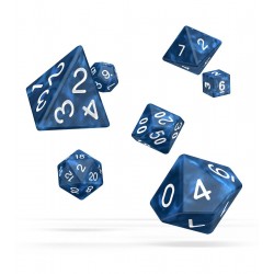 Oakie Doakie Dice - Dés RPG Set - Marble - Bleu