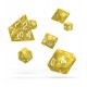 Oakie Doakie Dice dés RPG Set - Marble - Jaune