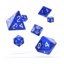 Oakie Doakie Dice - RPG Set - Translucent - Blue