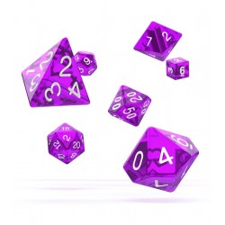 Oakie Doakie Dice - RPG Set - Translucent - Purple