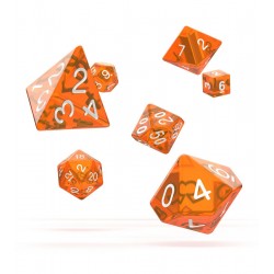 Oakie Doakie Dice - Dés RPG Set - Translucent - Orange