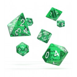 Oakie Doakie Dice - RPG Set - Speckled - Green