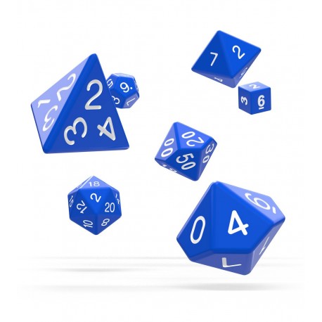 Oakie Doakie Dice RPG Set - Solid - Blue