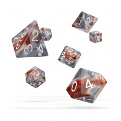 Oakie Doakie Dice - Dés RPG Set - Gemidice - Silver Rust