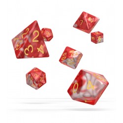 Oakie Doakie Dice dés RPG Set - Gemidice - Red Sky