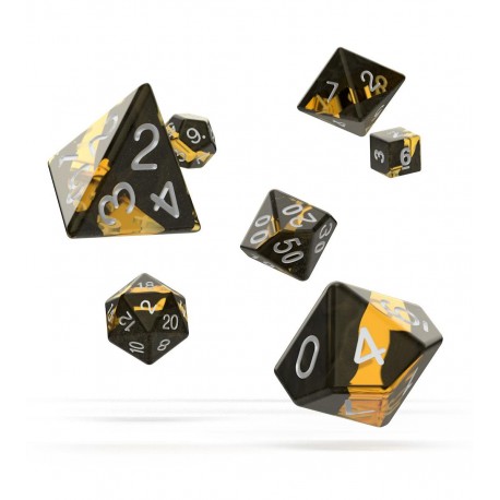 Oakie Doakie Dice dés RPG Set - Enclave - Amber