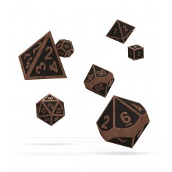 Oakie Doakie Dice RPG Set - Metal Dice - Steampunk