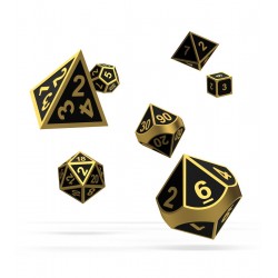 Oakie Doakie Dice RPG Set - Metal Dice - Alchemy Gold