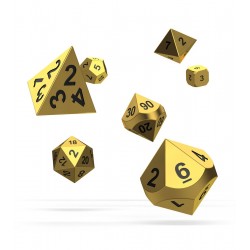 Oakie Doakie Dice RPG Set - Metal Dice - Aurym